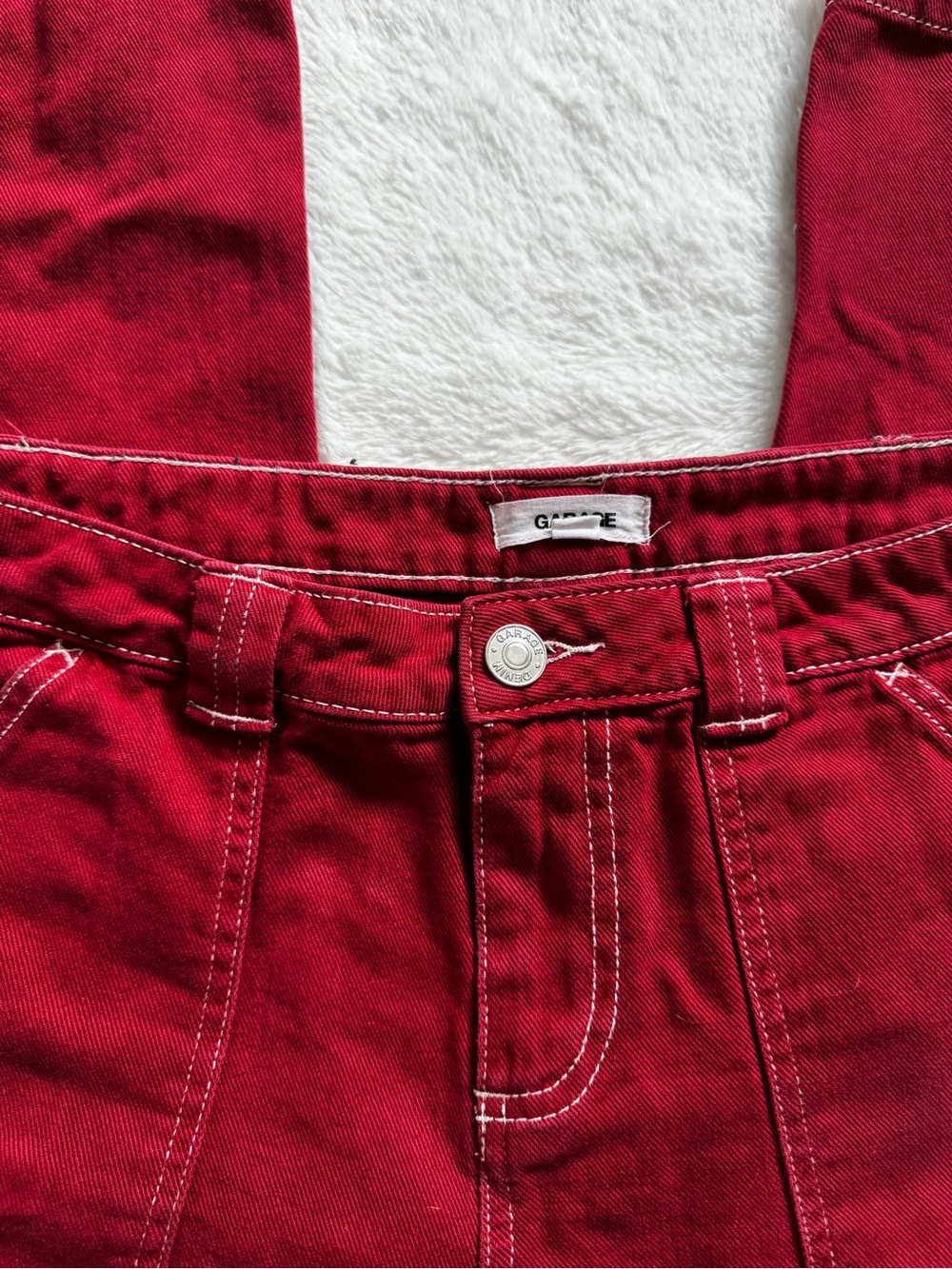 GARAGE | Dani Carpenter Pants In Crimson red - Picture 7 of 11